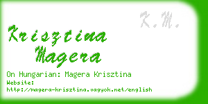 krisztina magera business card